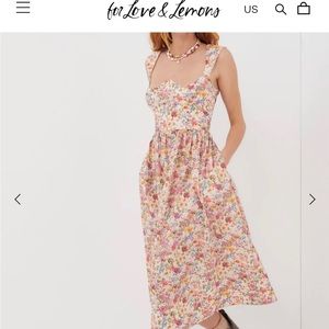 For Love and Lemons midi dress